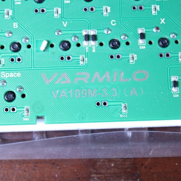 Varmilo VA109M Keyboard Circuit Board with Key Switches *For Parts - Picture 6 of 6